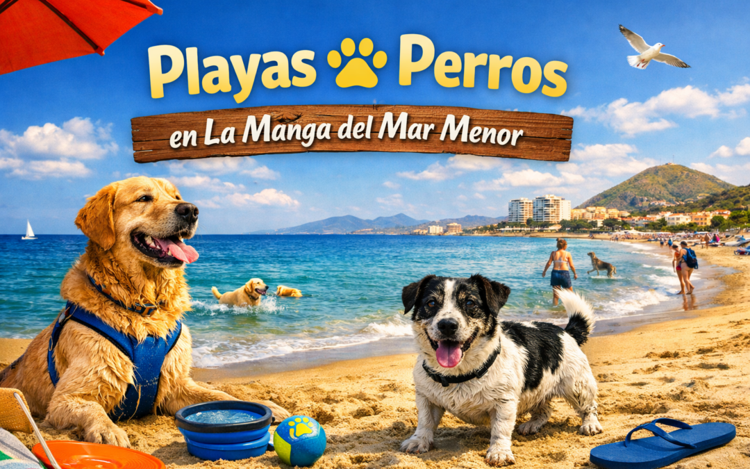 Playas para perros en la manga del mar menor